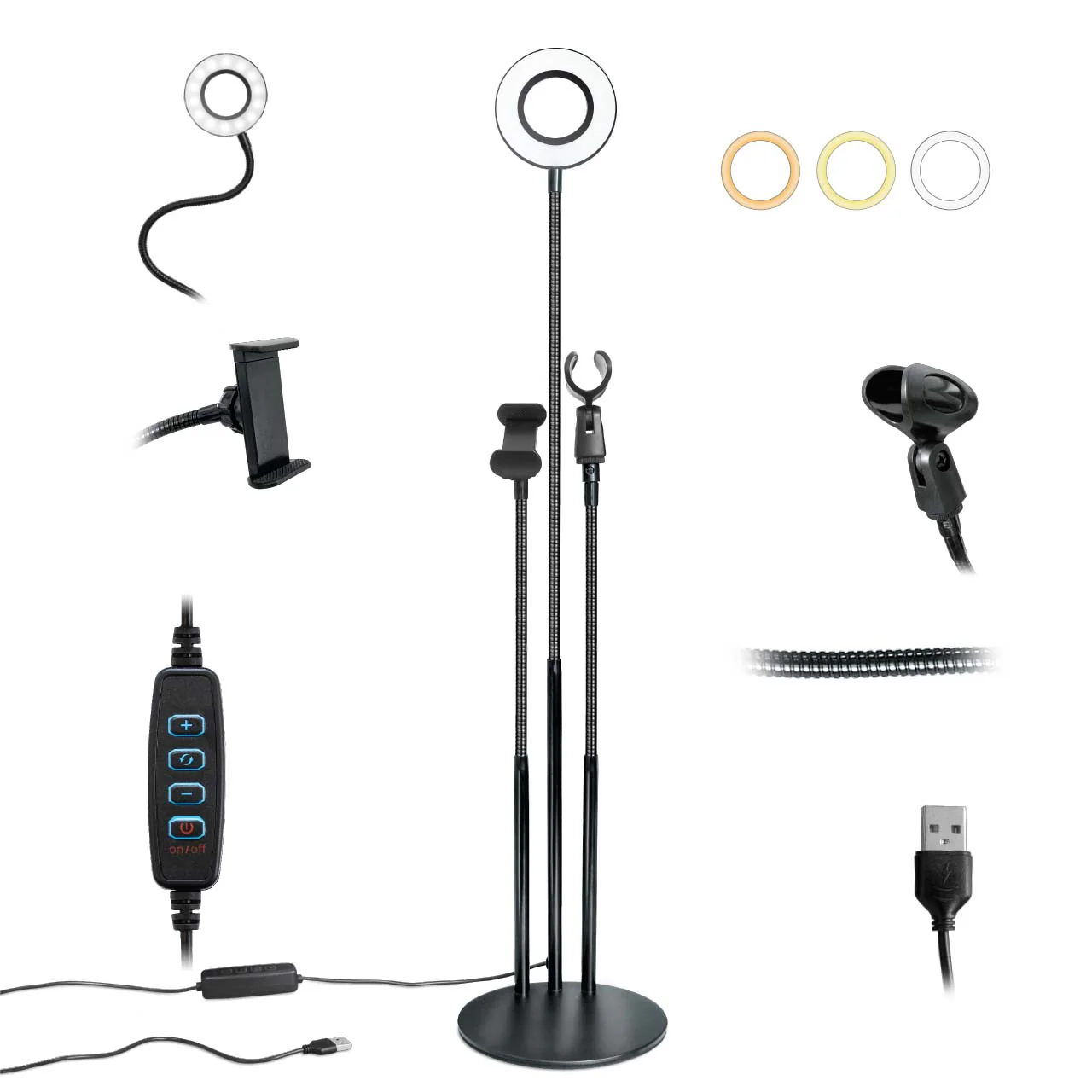 Flexible Ring Light w/ microphone holder - Image 3